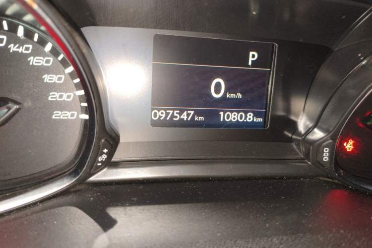 Used Peugeot 308S 2015 1.6T Automatic Ruichi Edition Odometer Close Up