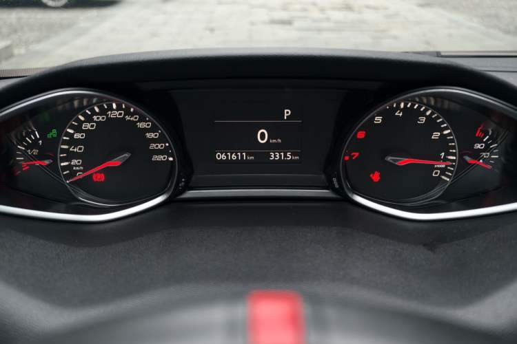 Used Peugeot 308S 2015 1.6T Automatic Ruichi Edition Odometer Close Up
