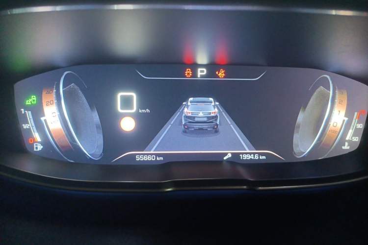 Used Peugeot 4008 2017 350THP Luxury Edition Odometer Close Up