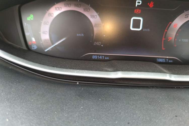 Used Peugeot 4008 2017 380THP Luxury Edition Odometer Close Up