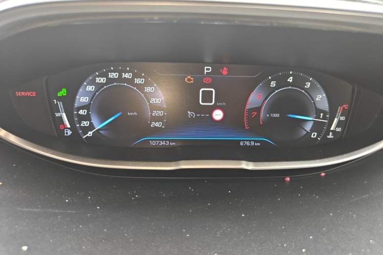 Used Peugeot 4008 2017 350THP Luxury Edition Odometer Close Up