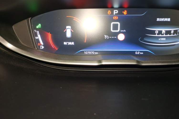 Used Peugeot 4008 2018 380THP Luxury Edition Odometer Close Up