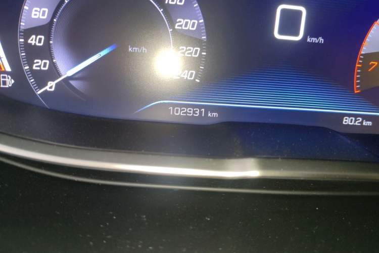 Used Peugeot 4008 2019 360THP BLACKPACK Obsidian Edition Odometer Close Up