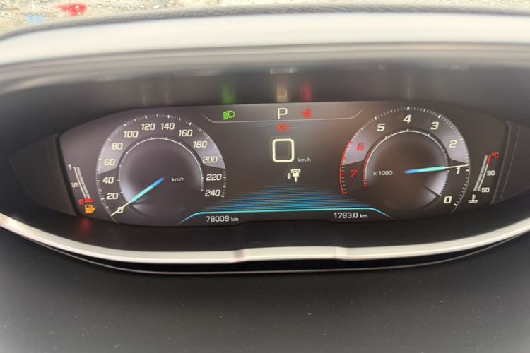 Used Peugeot 4008 2019 380THP First Edition Odometer Close Up