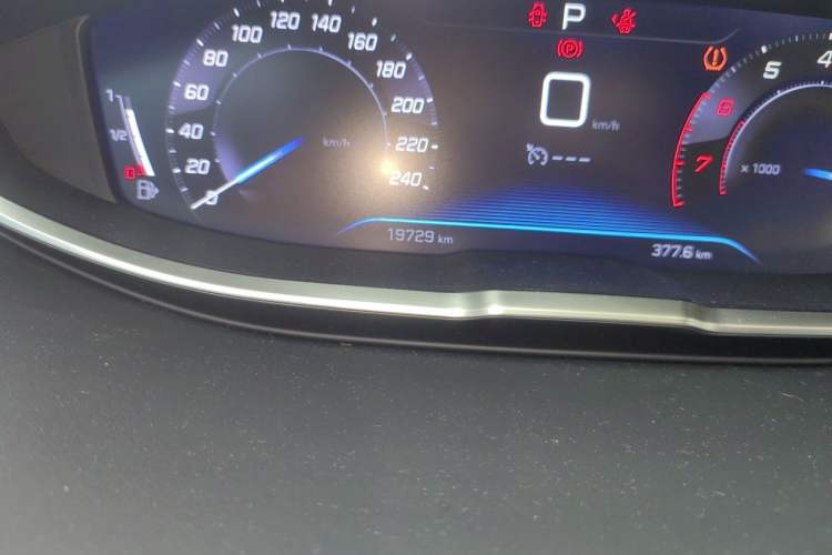 Used Peugeot 4008 2021 360THP Performance Edition Odometer Close Up