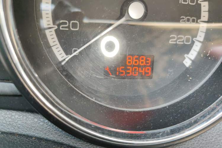 Used Peugeot 408 2010 1.6L Manual Comfort Edition Odometer Close Up