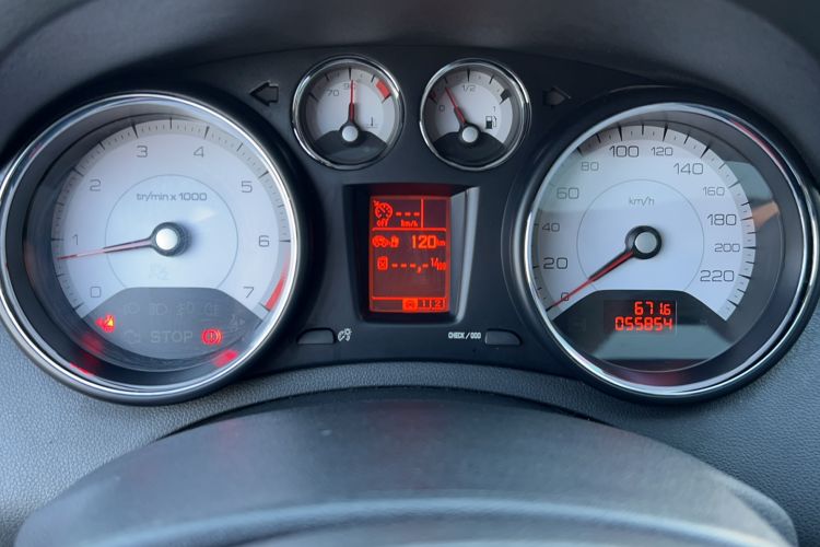 Used Peugeot 408 2011 2.0L Manual Luxury Edition Odometer Close Up