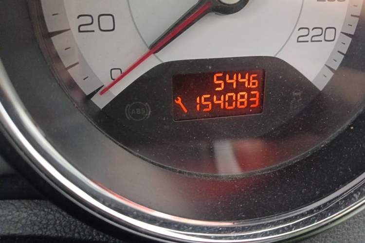 Used Peugeot 408 2011 2.0L Manual Comfort Edition Odometer Close Up
