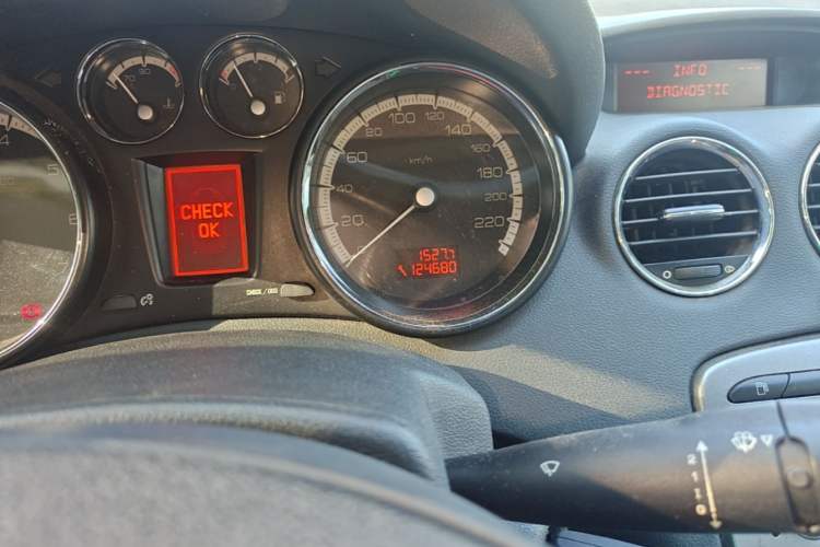 Used Peugeot 408 2011 2.0L Manual Comfort Edition Odometer Close Up