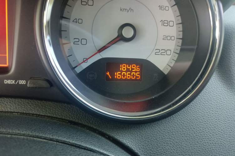 Used Peugeot 408 2011 2.0L Automatic Comfort Edition Odometer Close Up