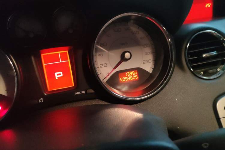 Used Peugeot 408 2011 1.6L Automatic Comfort Edition Odometer Close Up