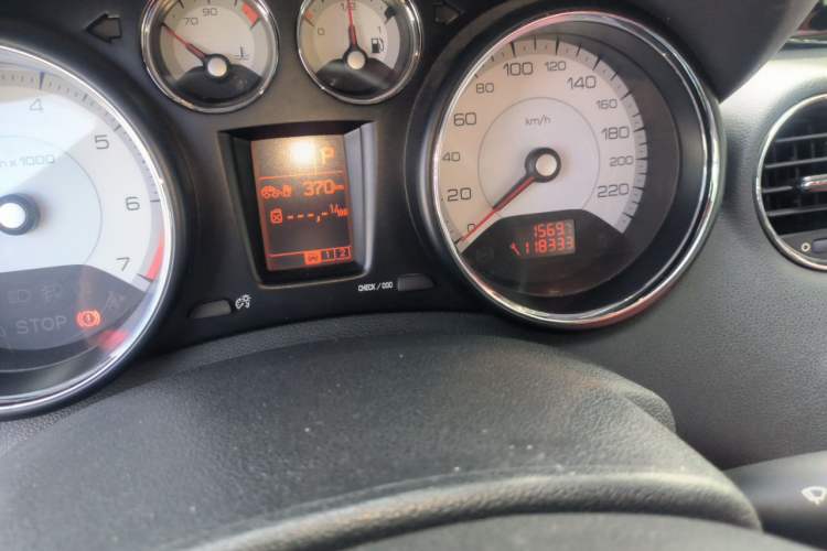 Used Peugeot 408 2011 2.0L Automatic Luxury Edition Odometer Close Up