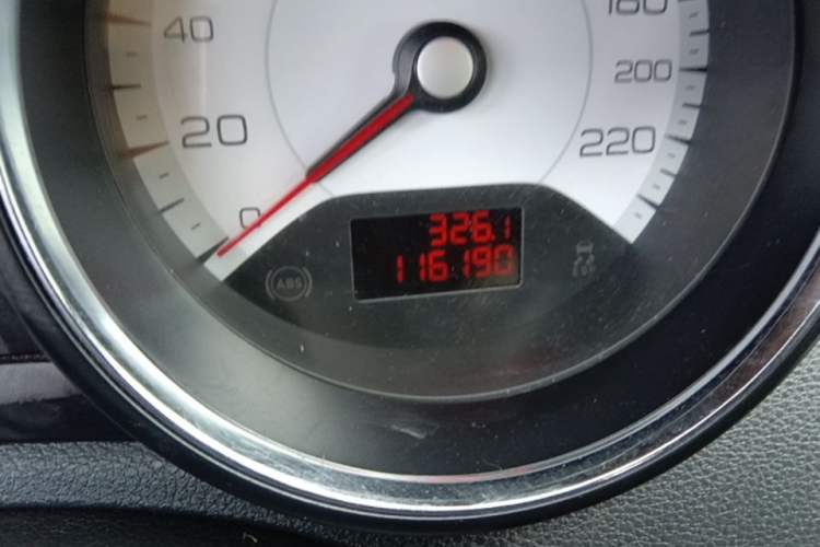 Used Peugeot 408 2011 1.6L Manual Comfort Edition Odometer Close Up