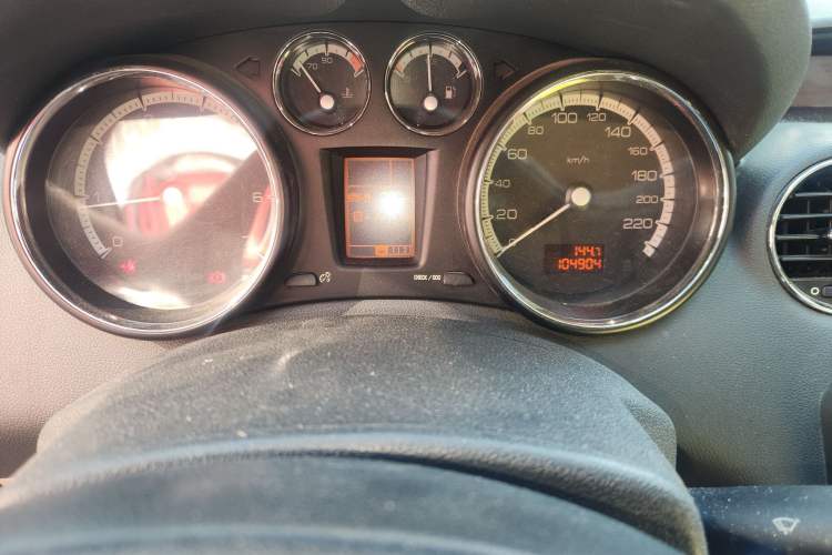 Used Peugeot 408 2011 1.6L Manual Comfort Edition Odometer Close Up