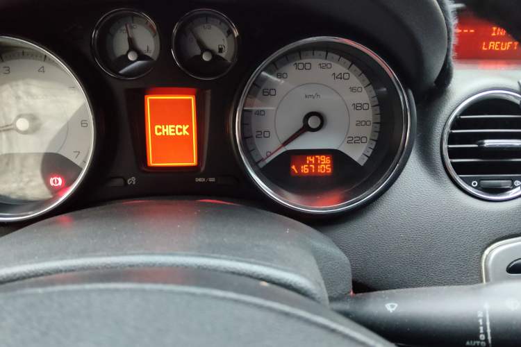 Used Peugeot 408 2011 2.0L Automatic Comfort Edition Odometer Close Up