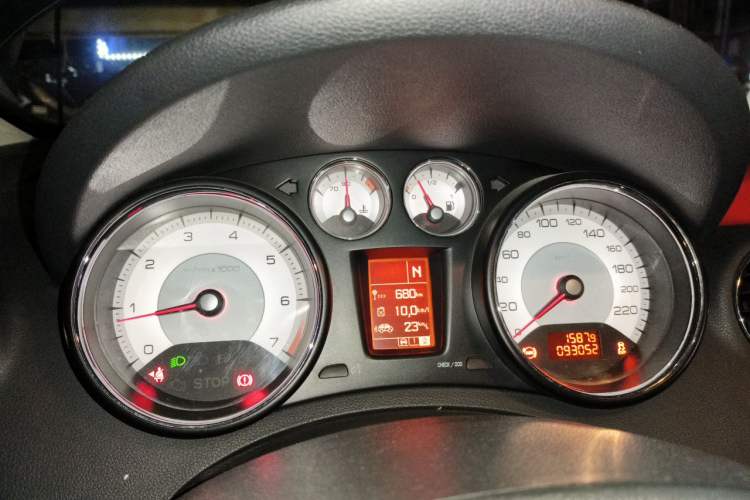 Used Peugeot 408 2011 1.6L Automatic Comfort Edition Odometer Close Up