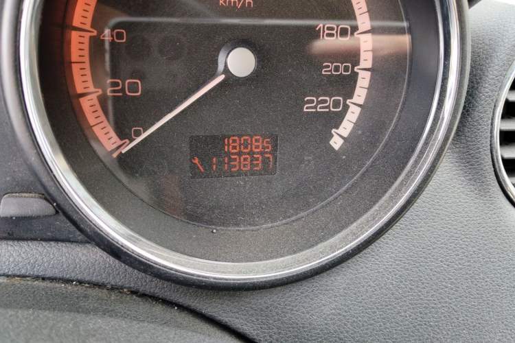 Used Peugeot 408 2011 1.6L Manual Comfort Edition Odometer Close Up