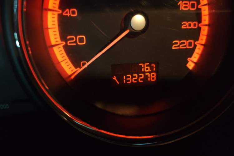 Used Peugeot 408 2011 2.0L Manual Comfort Edition Odometer Close Up