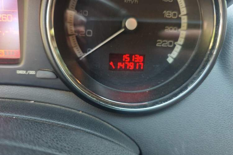 Used Peugeot 408 2011 1.6L Manual Comfort Edition Odometer Close Up