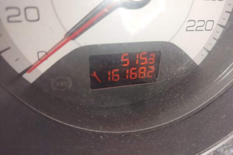 Used Peugeot 408 2011 2.0L Manual Comfort Edition Odometer Close Up