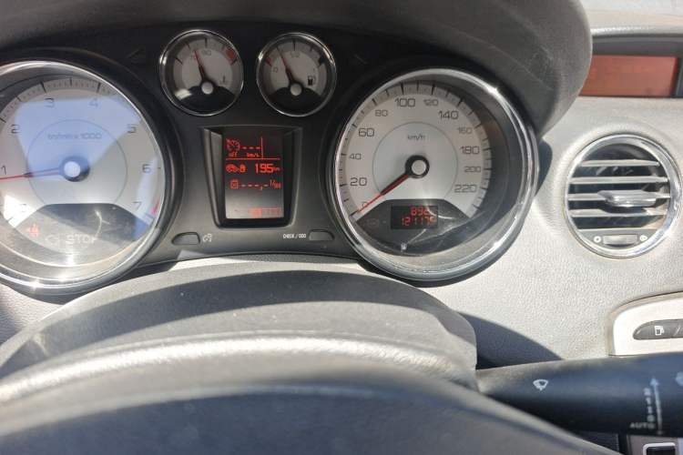 Used Peugeot 408 2011 1.6L Manual Comfort Edition Odometer Close Up