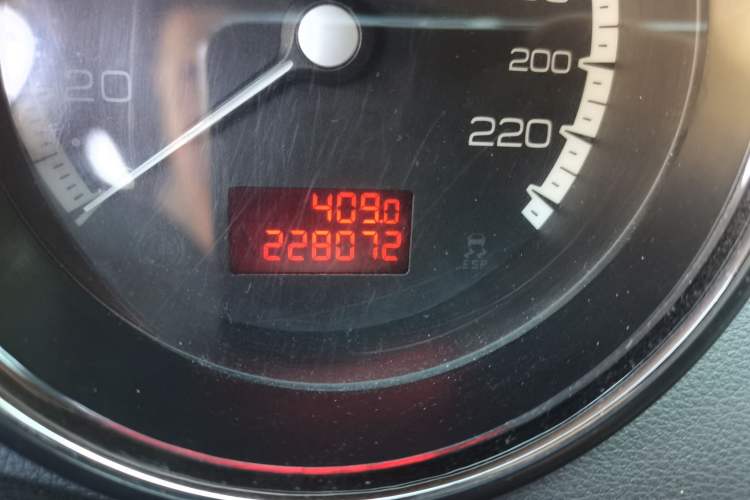 Used Peugeot 408 2011 1.6L Automatic Comfort Edition Odometer Close Up