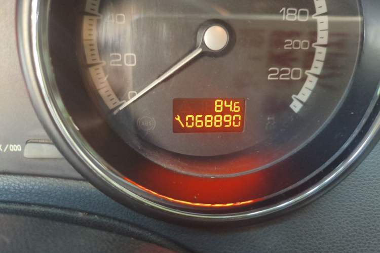 Used Peugeot 408 2011 1.6L Manual Comfort Edition Odometer Close Up