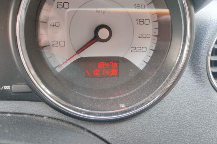 Used Peugeot 408 2011 1.6L Manual Comfort Edition Odometer Close Up