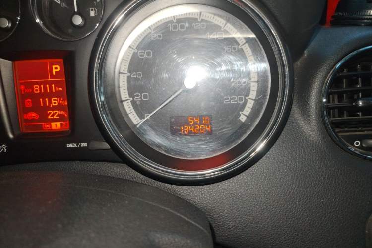 Used Peugeot 408 2011 1.6L Automatic Comfort Edition Odometer Close Up