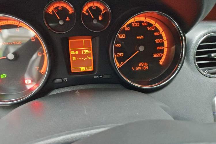 Used Peugeot 408 2011 1.6L Manual Comfort Edition Odometer Close Up