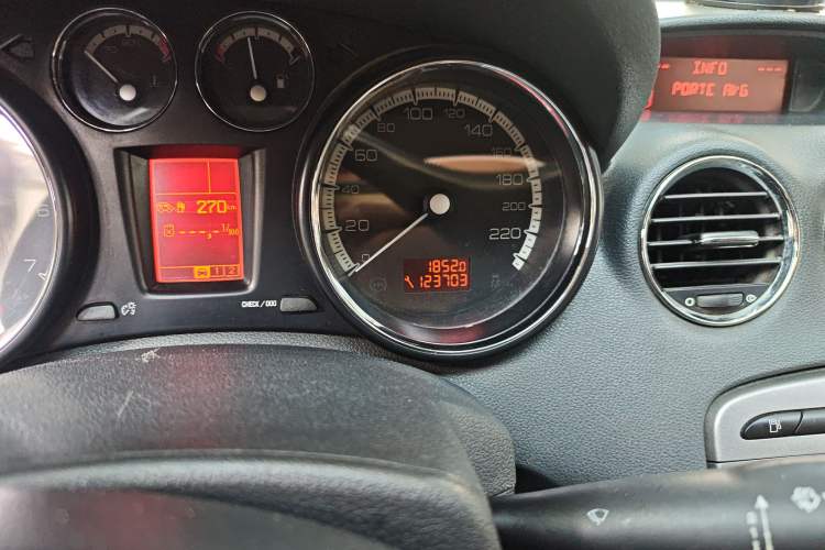 Used Peugeot 408 2011 1.6L Manual Comfort Edition Odometer Close Up