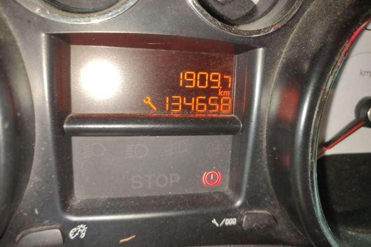 Used Peugeot 408 2013 1.6L Manual Comfort Edition Odometer Close Up