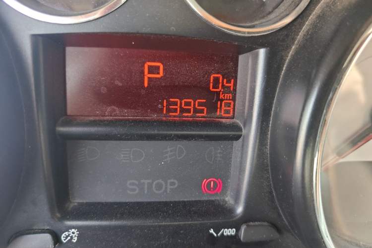 Used Peugeot 408 2013 2.0L Automatic Comfort Edition Odometer Close Up