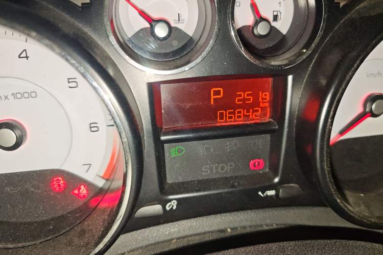 Used Peugeot 408 2013 2.0L Automatic Comfort Edition Odometer Close Up