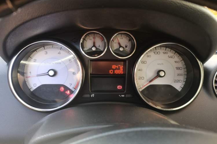 Used Peugeot 408 2013 1.6L Manual Comfort Edition Odometer Close Up