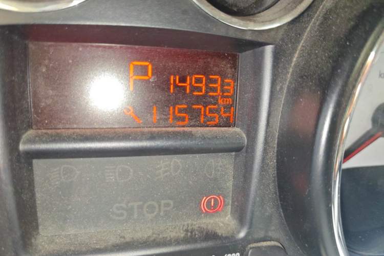 Used Peugeot 408 2013 2.0L Automatic Comfort Edition Odometer Close Up