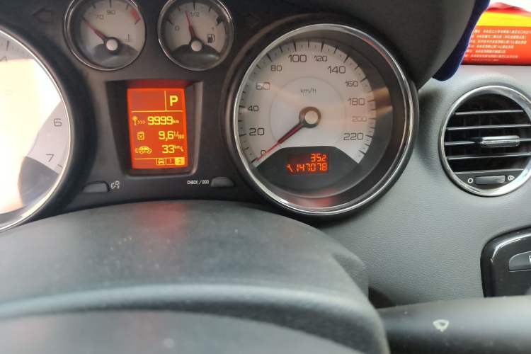Used Peugeot 408 2013 2.0L Connected Car Luxury Edition Odometer Close Up