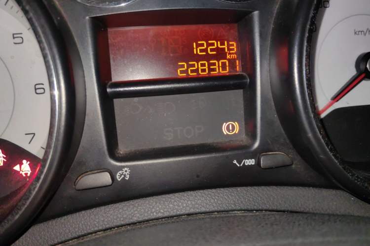 Used Peugeot 408 2013 1.6L Manual Comfort Edition Odometer Close Up