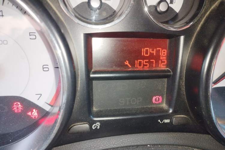 Used Peugeot 408 2013 2.0L Manual Comfort Edition Odometer Close Up