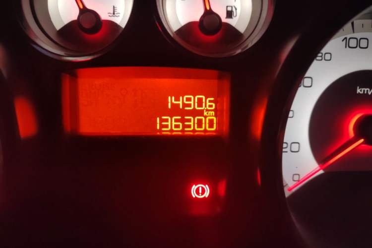 Used Peugeot 408 2013 2.0L Manual Comfort Edition Odometer Close Up