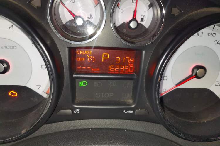 Used Peugeot 408 2013 2.0L Automatic Comfort Edition Odometer Close Up