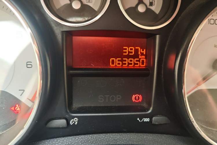 Used Peugeot 408 2013 1.6L Manual Comfort Edition Odometer Close Up