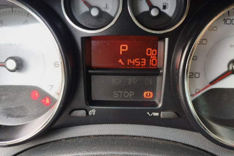 Used Peugeot 408 2013 2.0L Automatic Comfort Edition Odometer Close Up