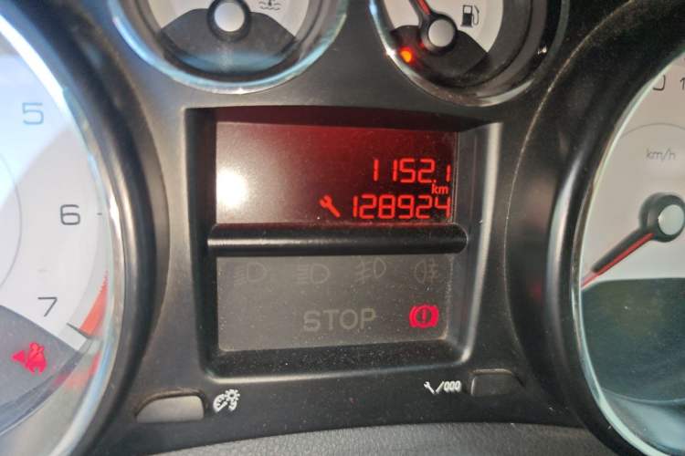 Used Peugeot 408 2013 2.0L Manual Comfort Edition Odometer Close Up