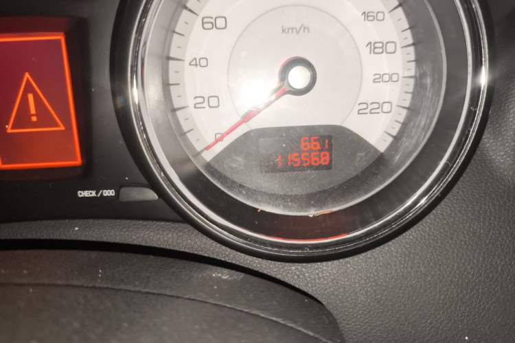 Used Peugeot 408 2013 2.0L Automatic Luxury Edition Odometer Close Up