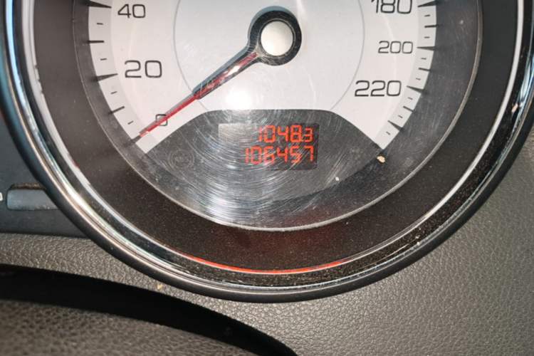 Used Peugeot 408 2013 2.0L Automatic Luxury Edition Odometer Close Up