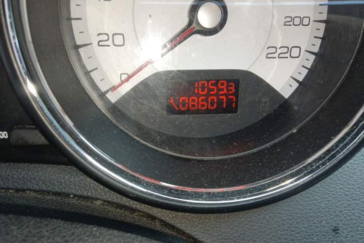 Used Peugeot 408 2013 2.0L Automatic Luxury Edition Odometer Close Up