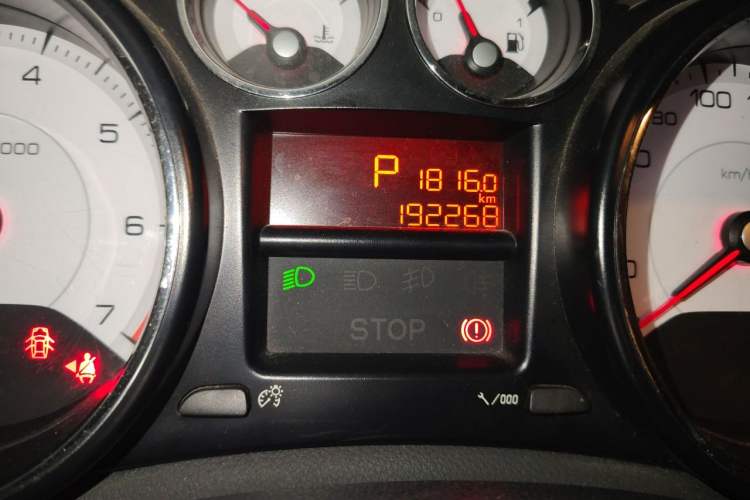 Used Peugeot 408 2013 2.0L Automatic Comfort Edition Odometer Close Up