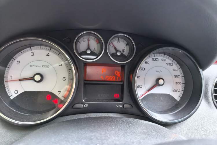 Used Peugeot 408 2013 2.0L Connected Car Luxury Edition Odometer Close Up