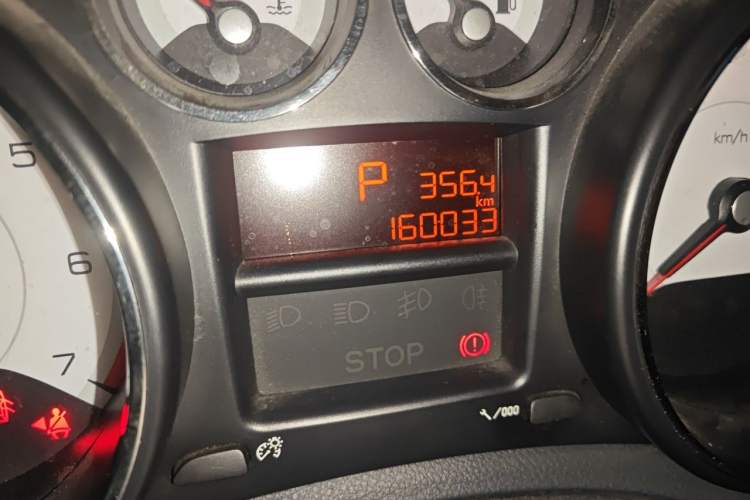 Used Peugeot 408 2013 2.0L Automatic Comfort Edition Odometer Close Up